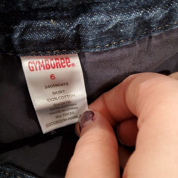 GYMBOREE size 6 Denim Skirt - Picture 3 of 3